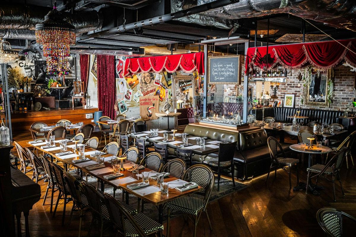 The dining room at The Treehouse Hotel in North Sydney