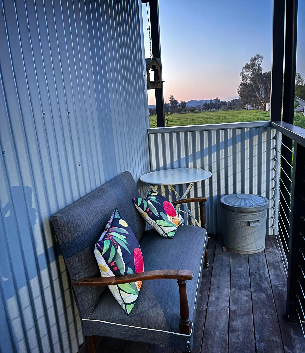 East facing verandah capturing the morning sun. A lovely place to greet the day.