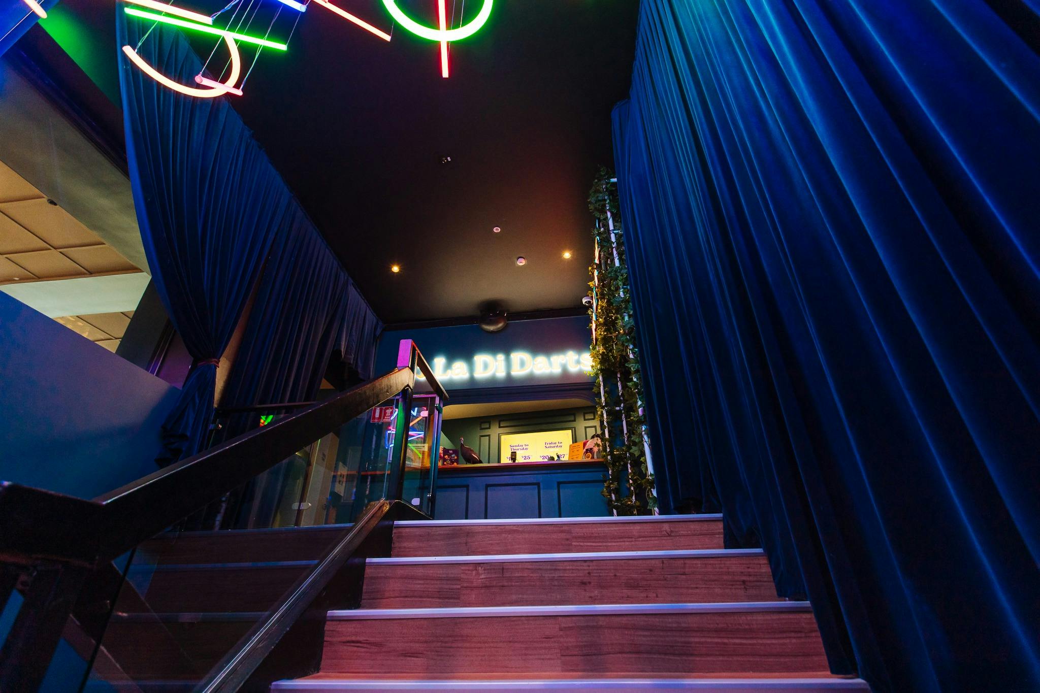 Staircase leading to La Di Darts