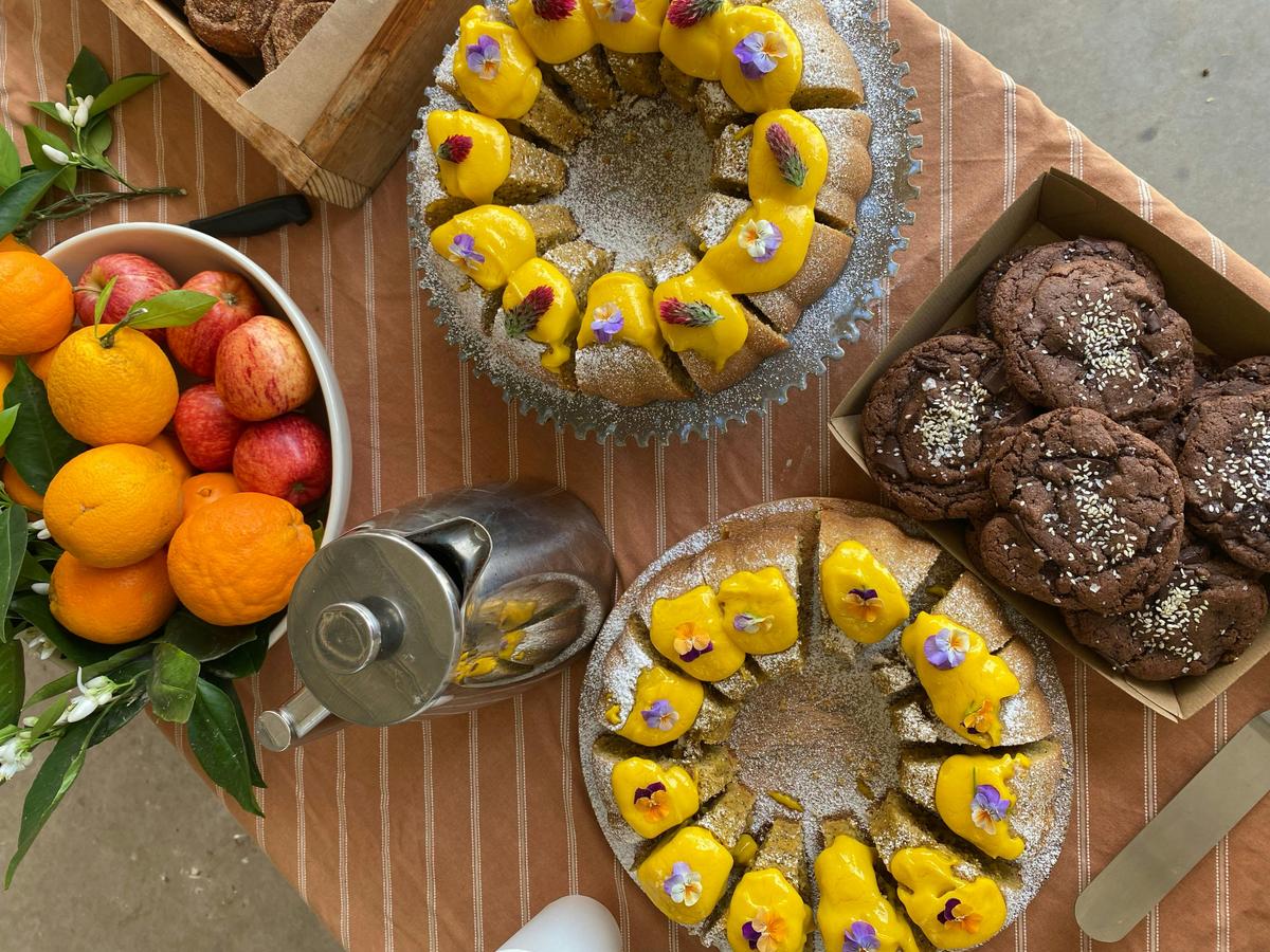 cake and cookies