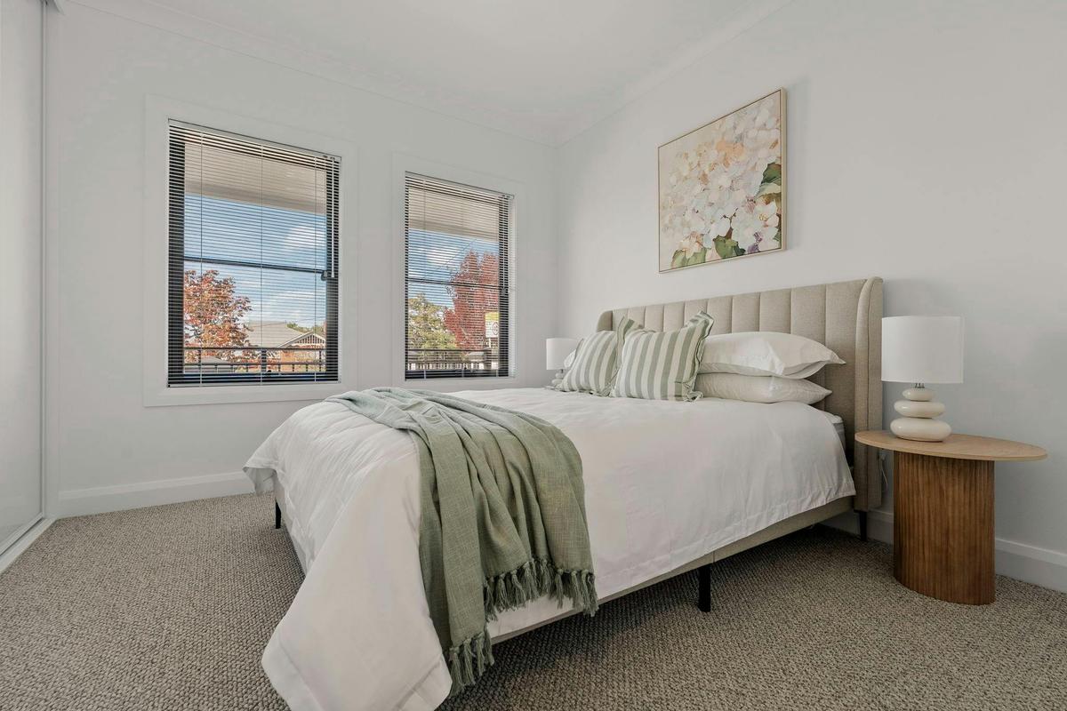 Bedroom at Stylish Bathurst Apartment Near CBD