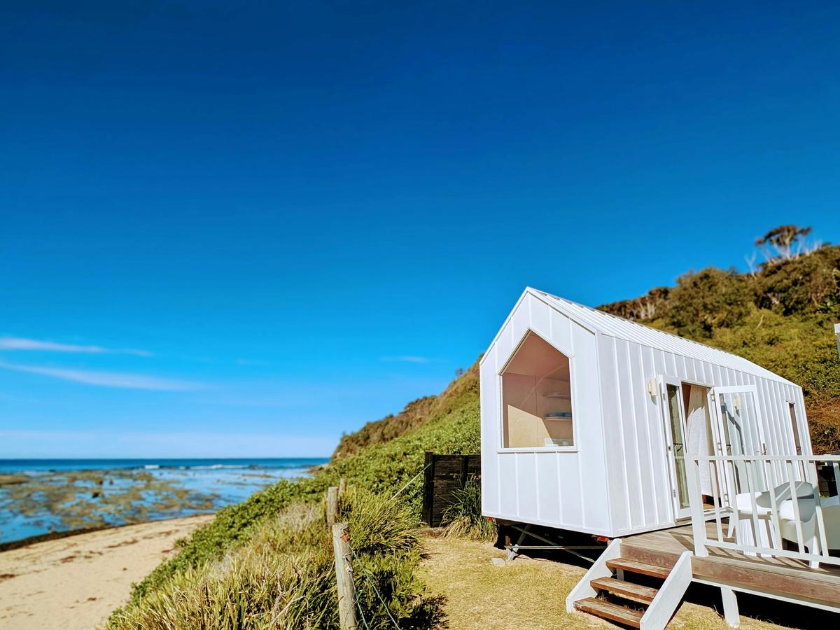 Beachfront Tiny House at Blue Lagoon Beach Resort Central Coast NSW Couples Accommodation