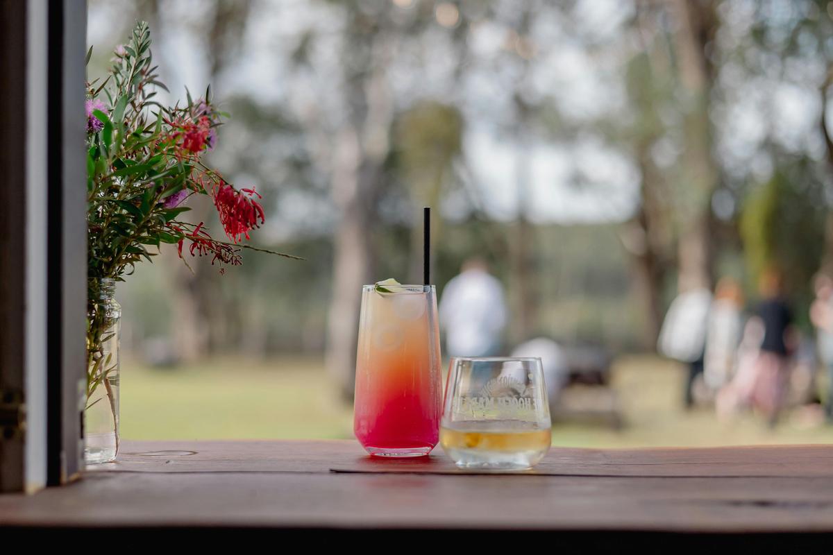 Try the famous Calm Ya Farm cocktail, or a mixed drink while soaking up the serenity