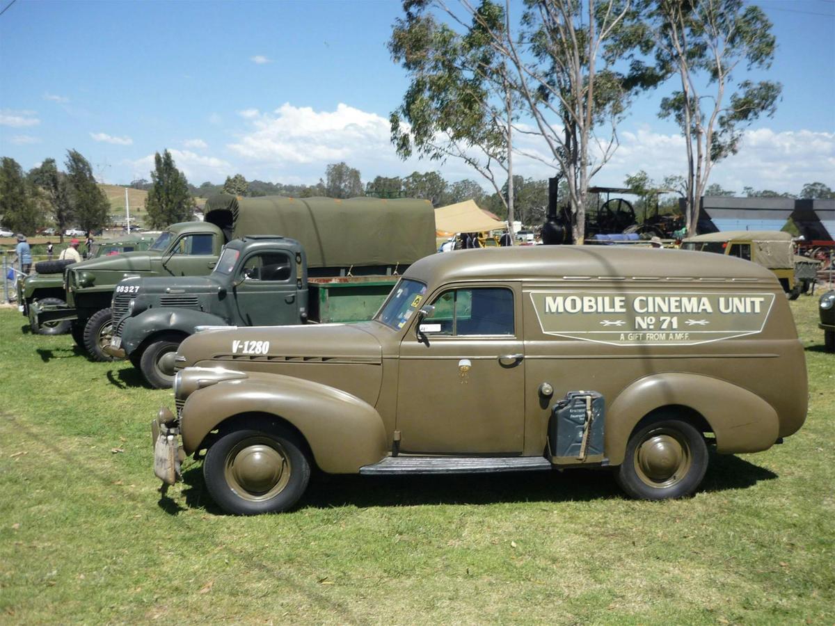 Vintage vehicles at the Campbelltown Steam and Machinery Museum