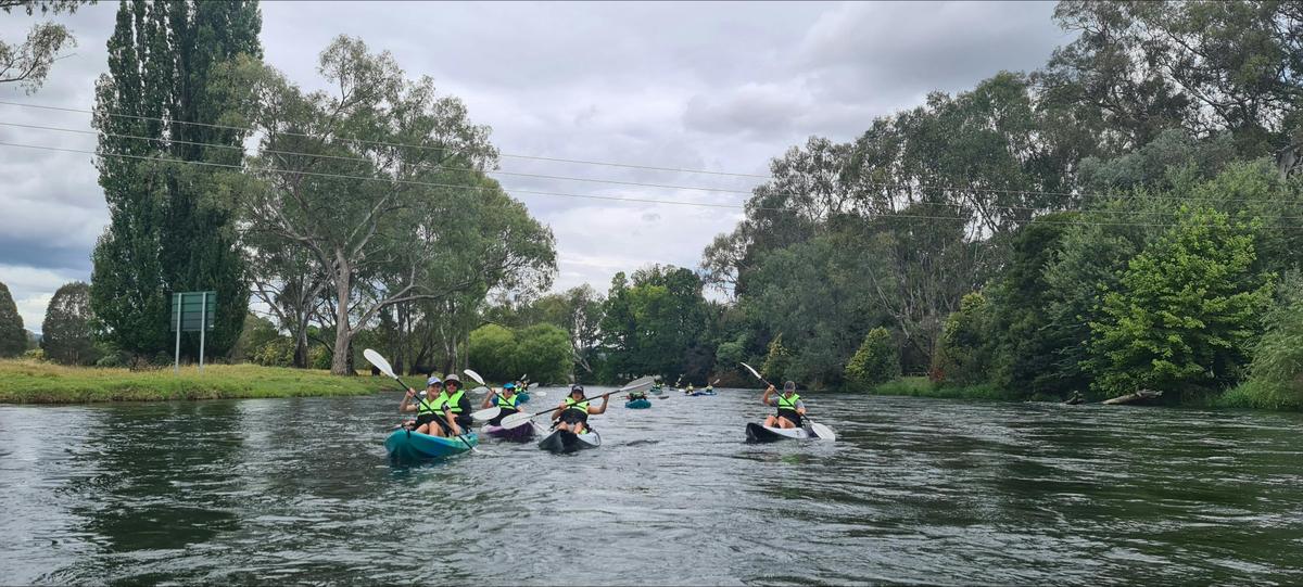Whitewater kayaking Tumut
