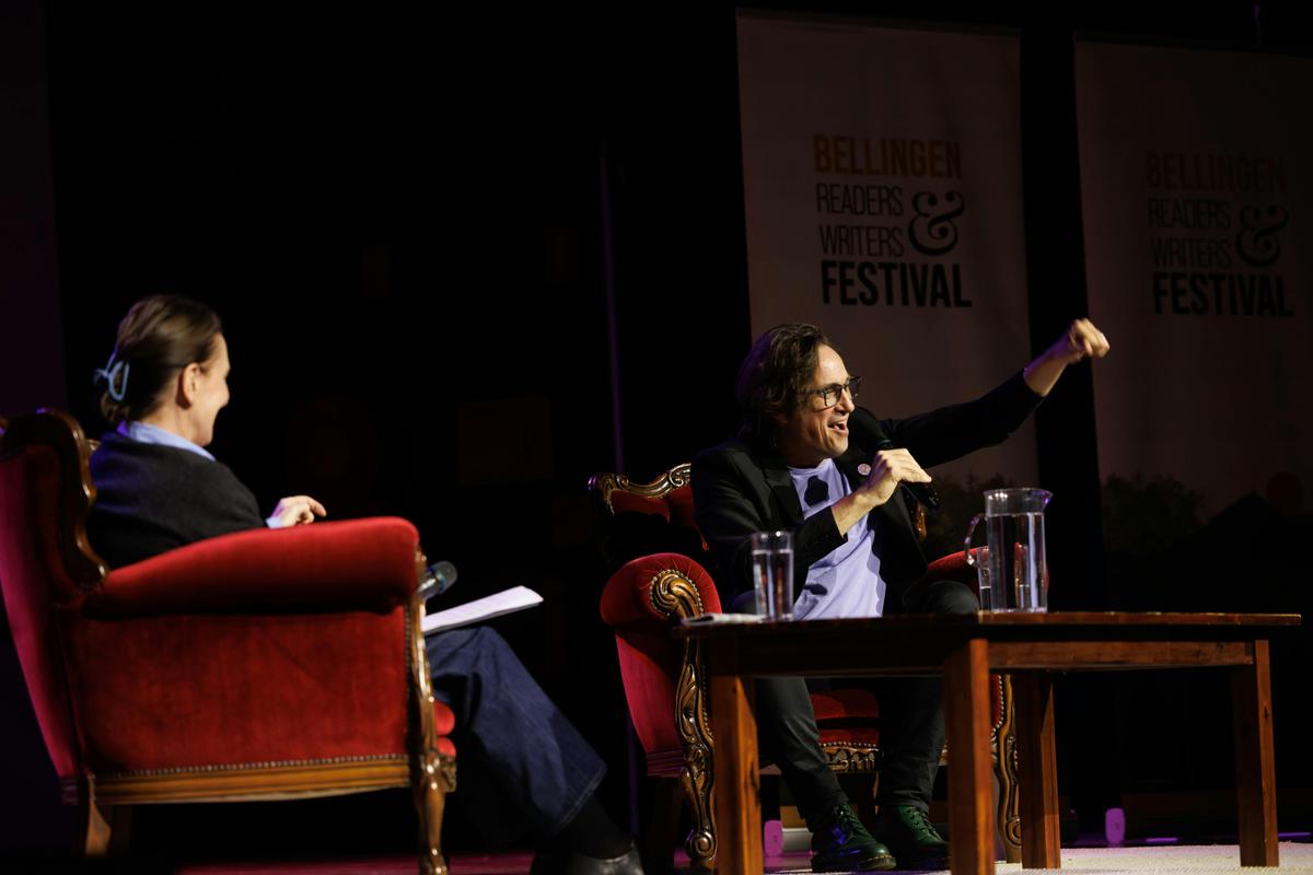 Trent Dalton and Virginia Trioli at BRWF 2025