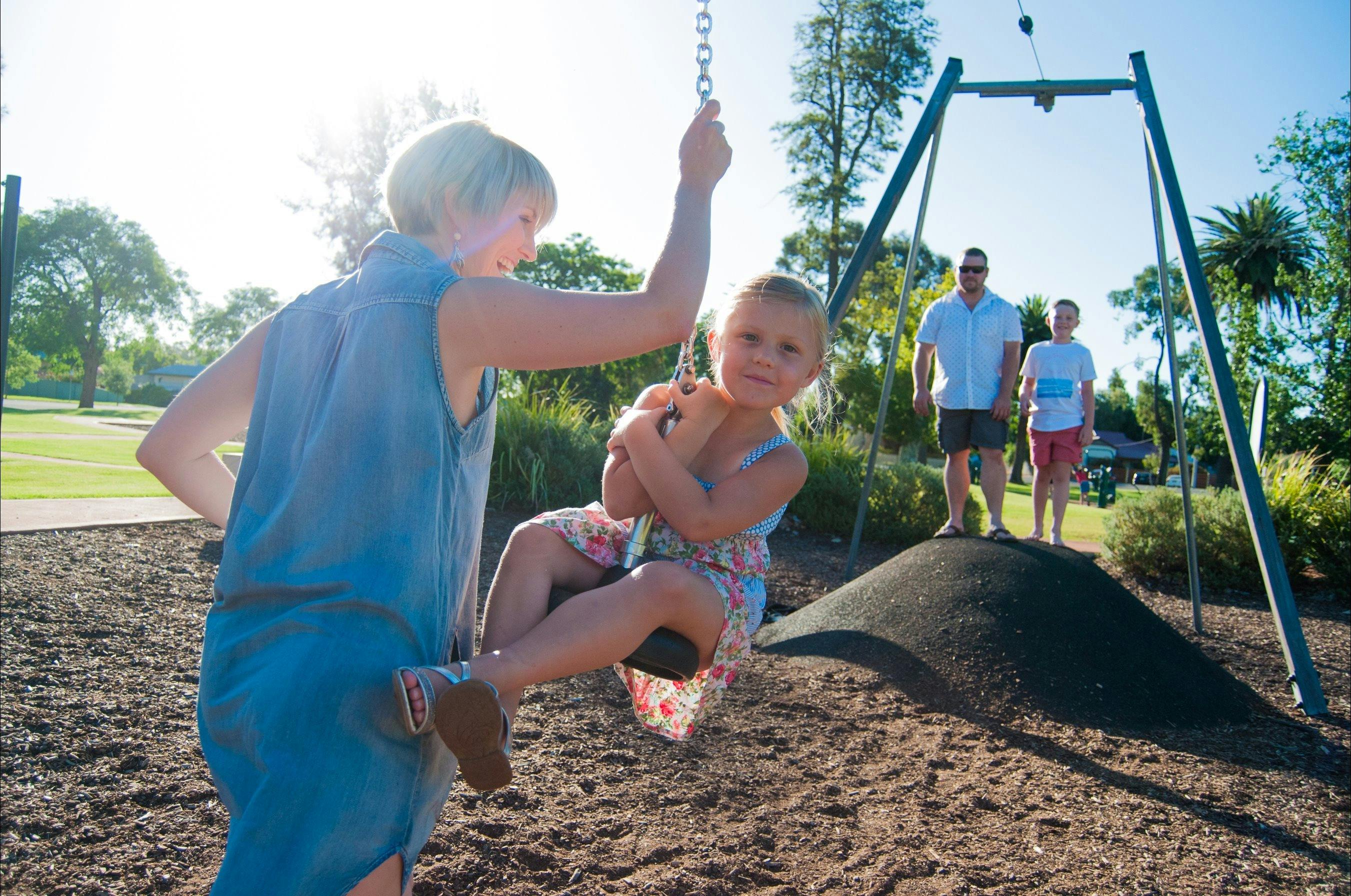 Family at Marie Bashir Park