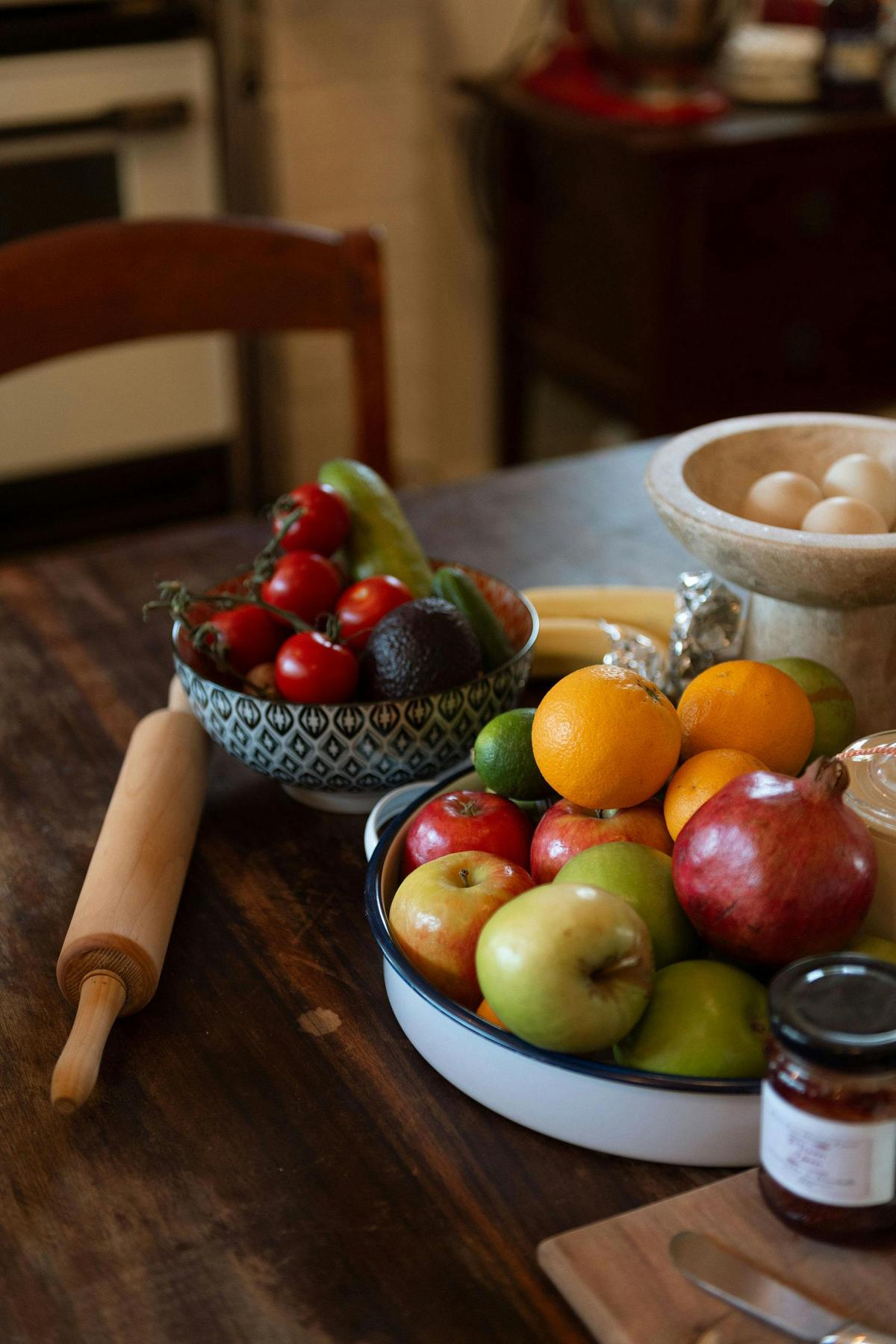 The country kitchen at Little Luscious Farm Mirboo
