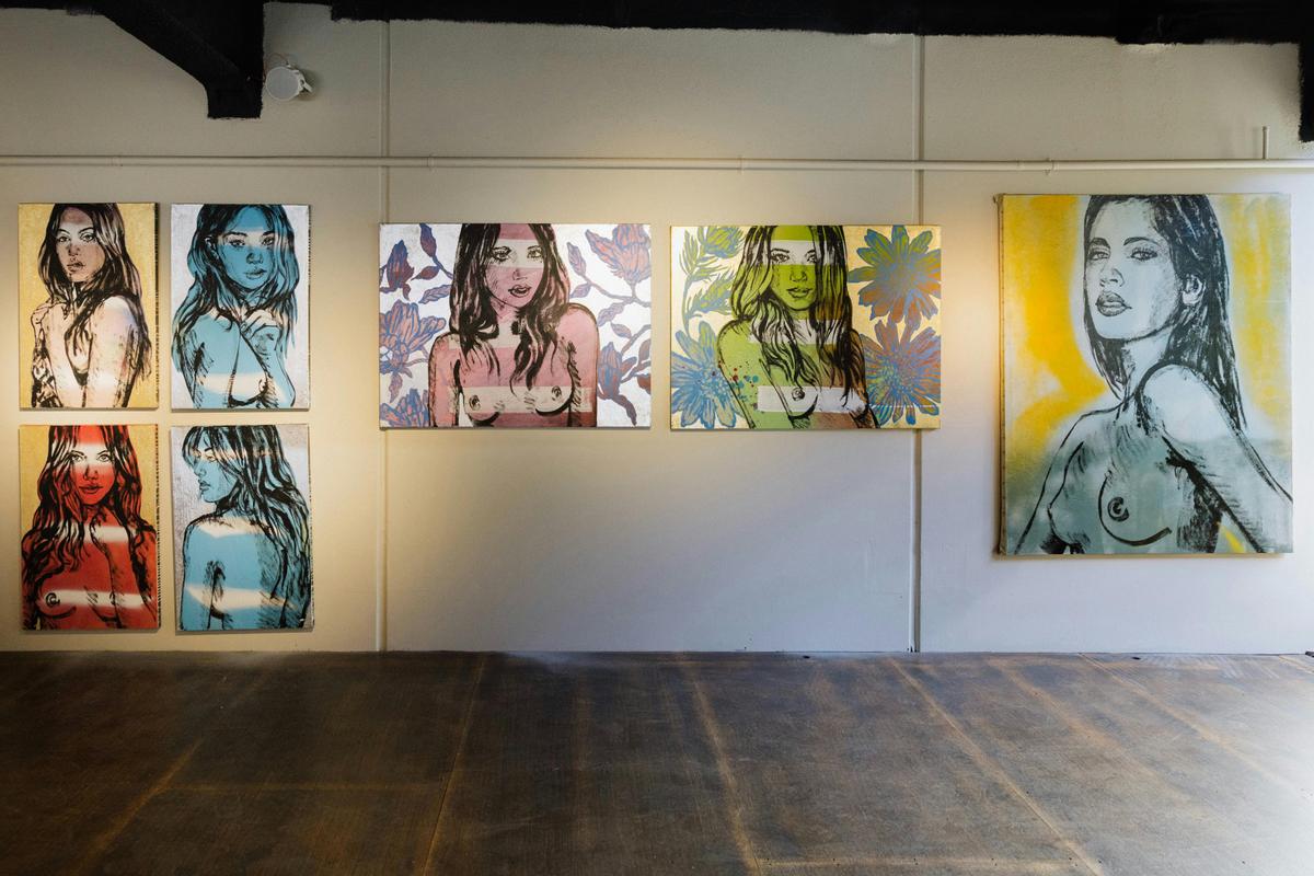 David Bromley's famous nudes at The Rex Daylesford