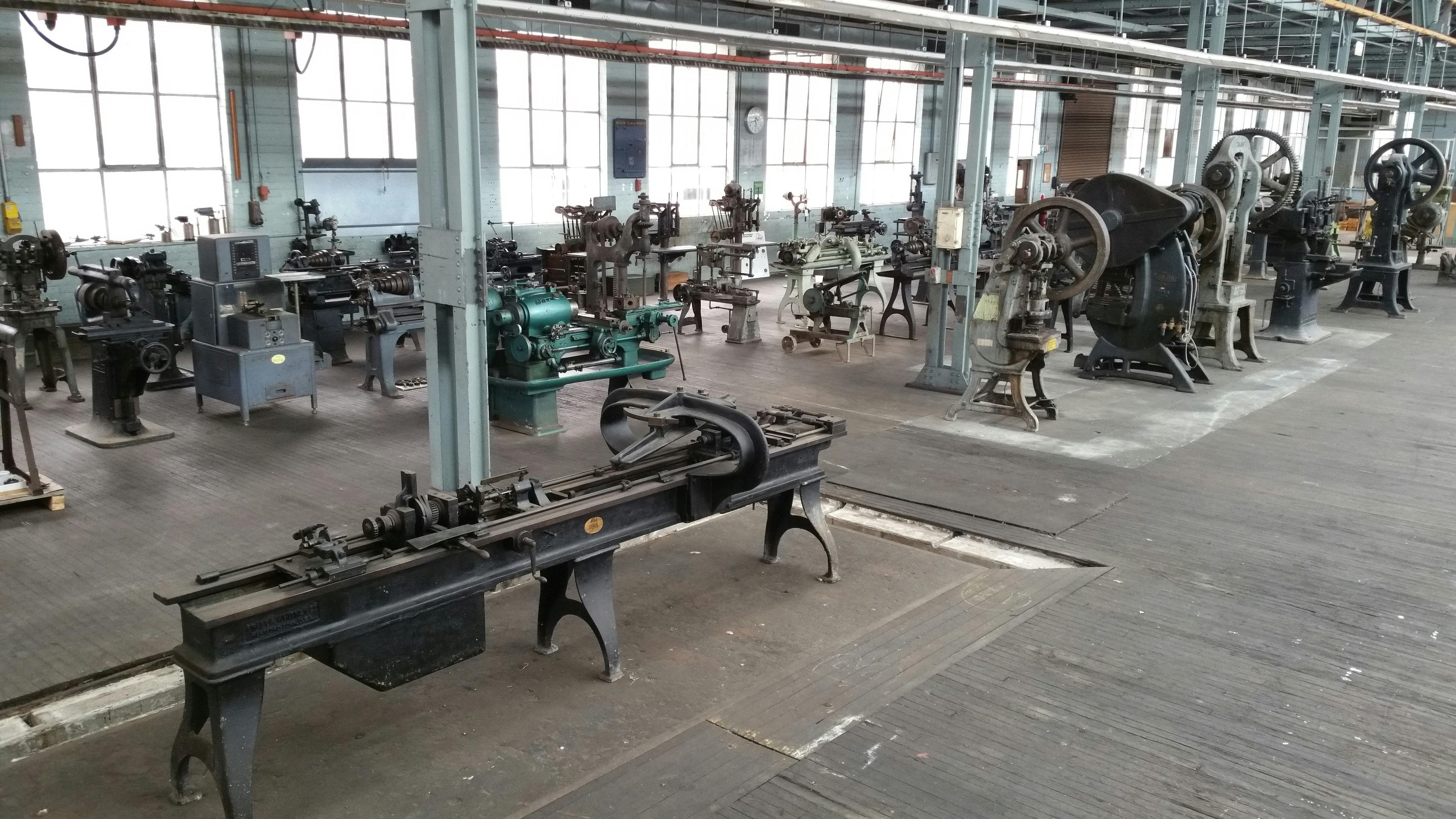 Historic machinery in the General Machine Shop