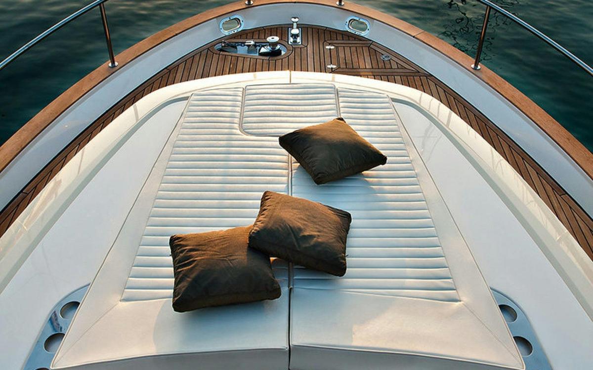 Unwind on EV Arcadia's bow sundeck — private, quiet, and entirely yours