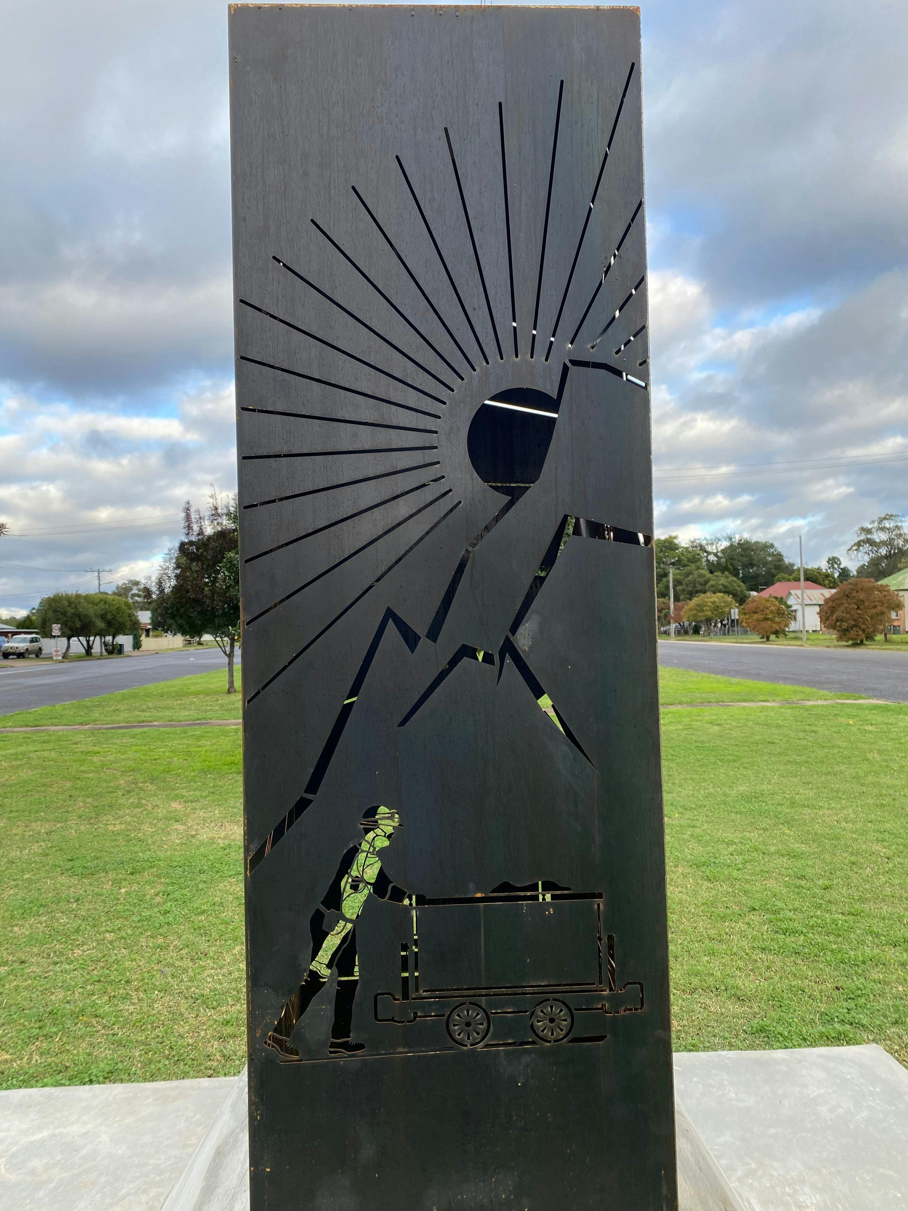 Miners Memorial Light tower