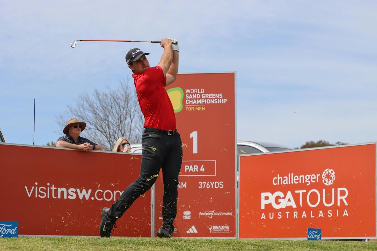 Golfer on First Tee