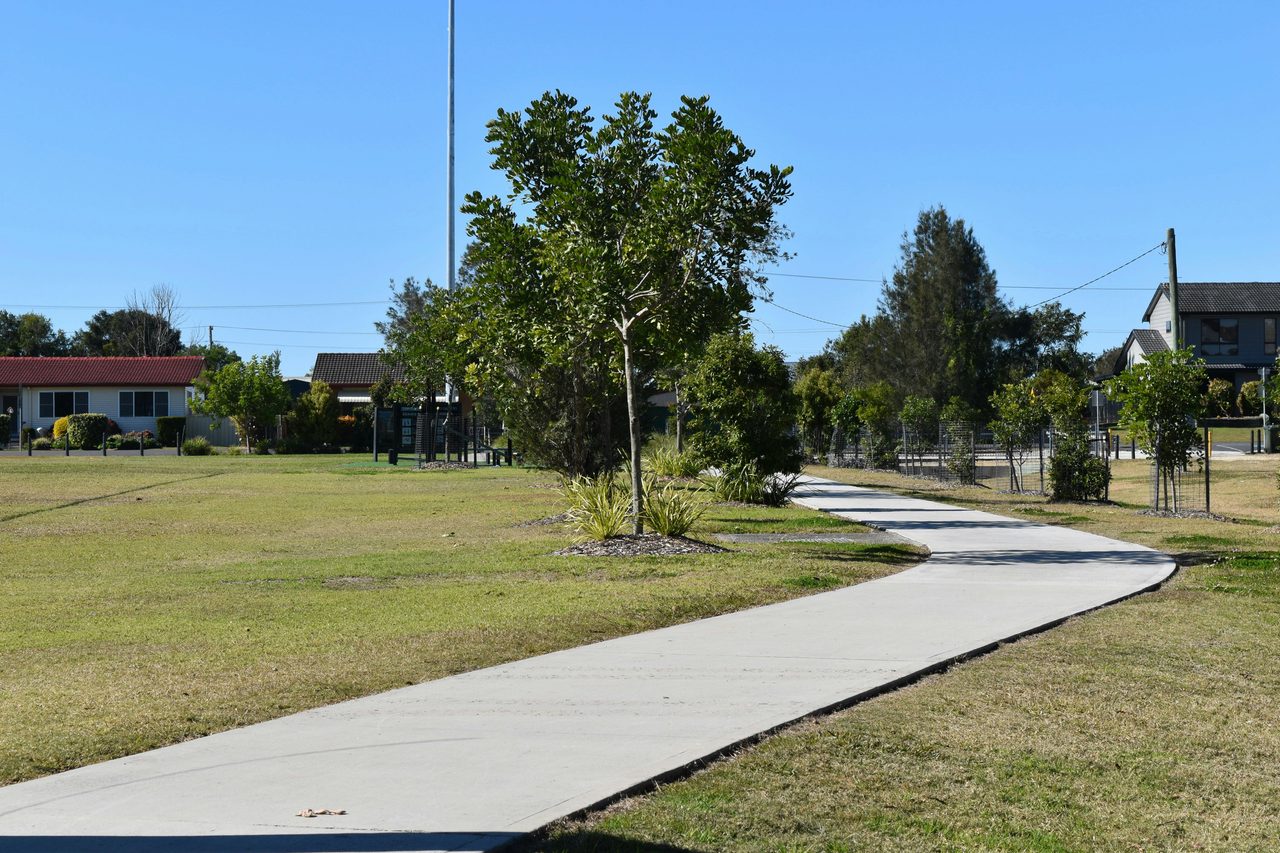 Track around the park