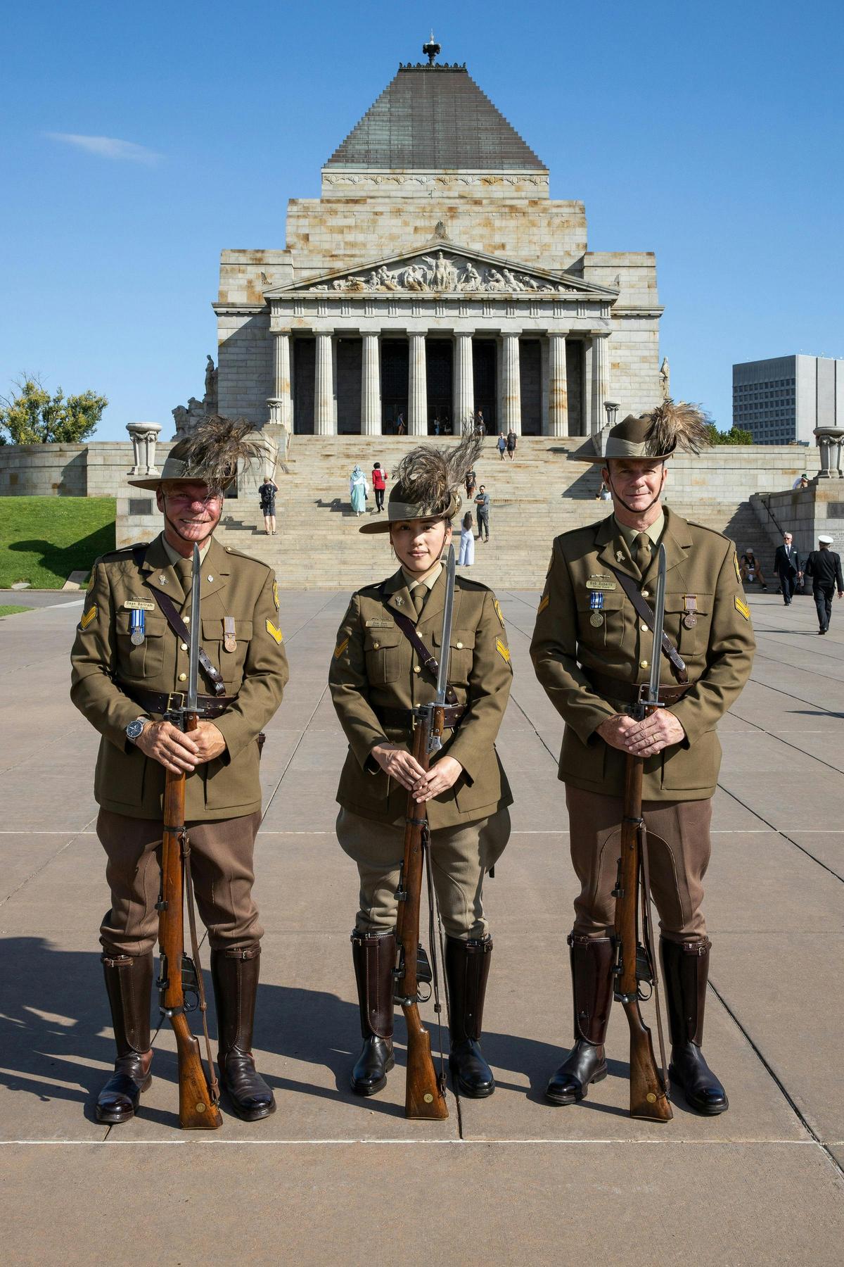 Shrine Guard at the Last Post Service, Shrine of Remembrance