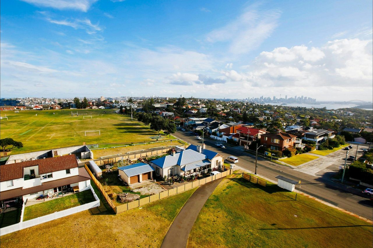 View to the city