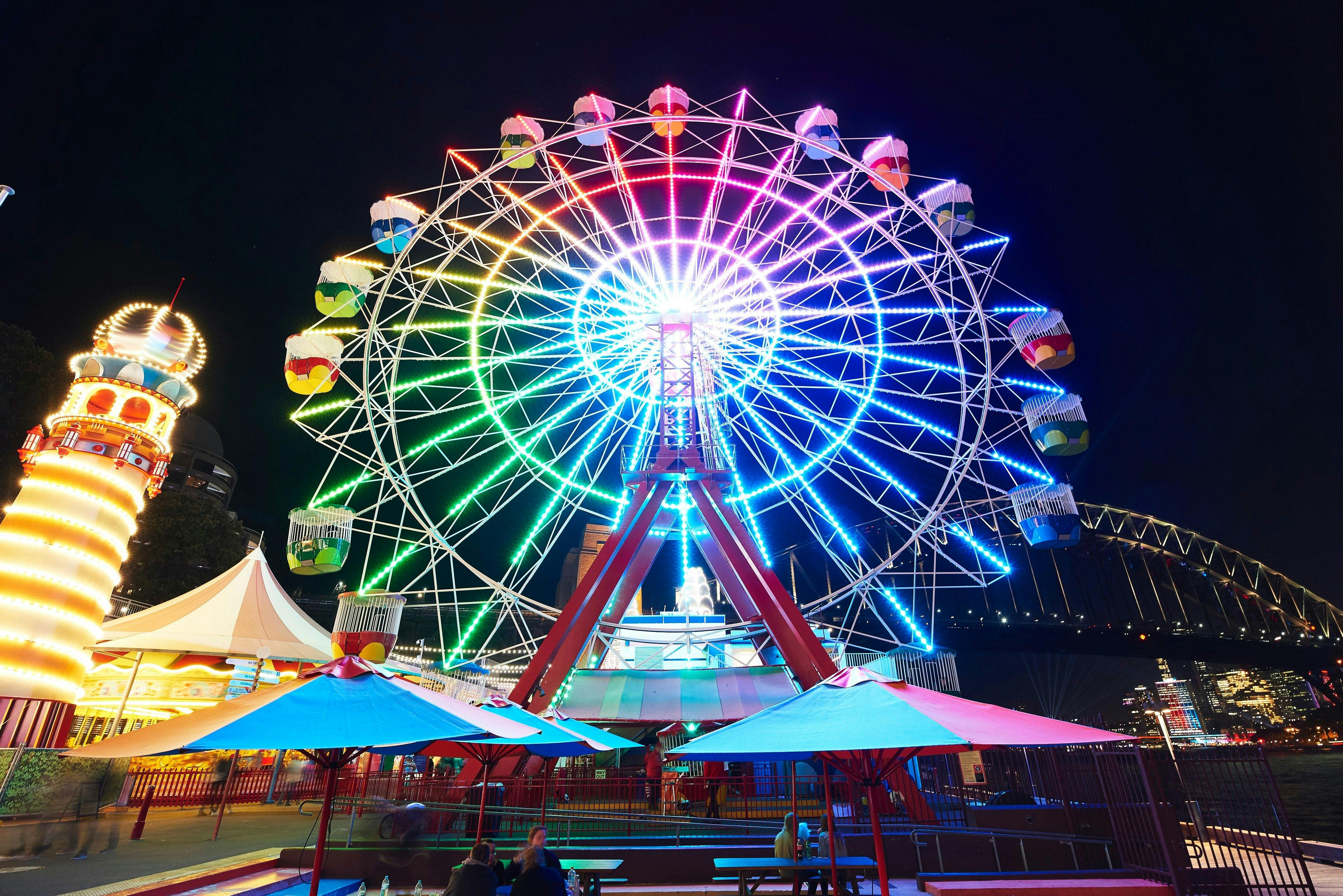 Ferris Wheel at Night