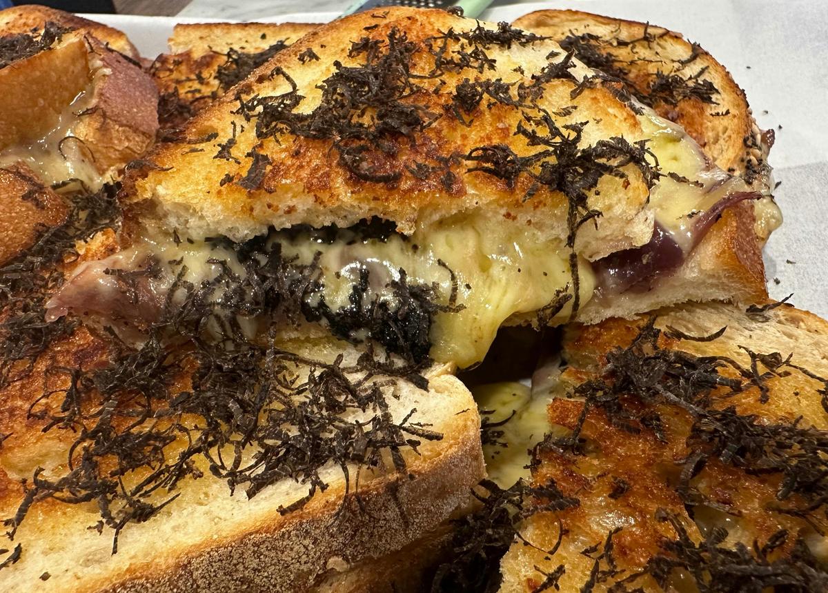 Indulgent Cheese and truffle toastie