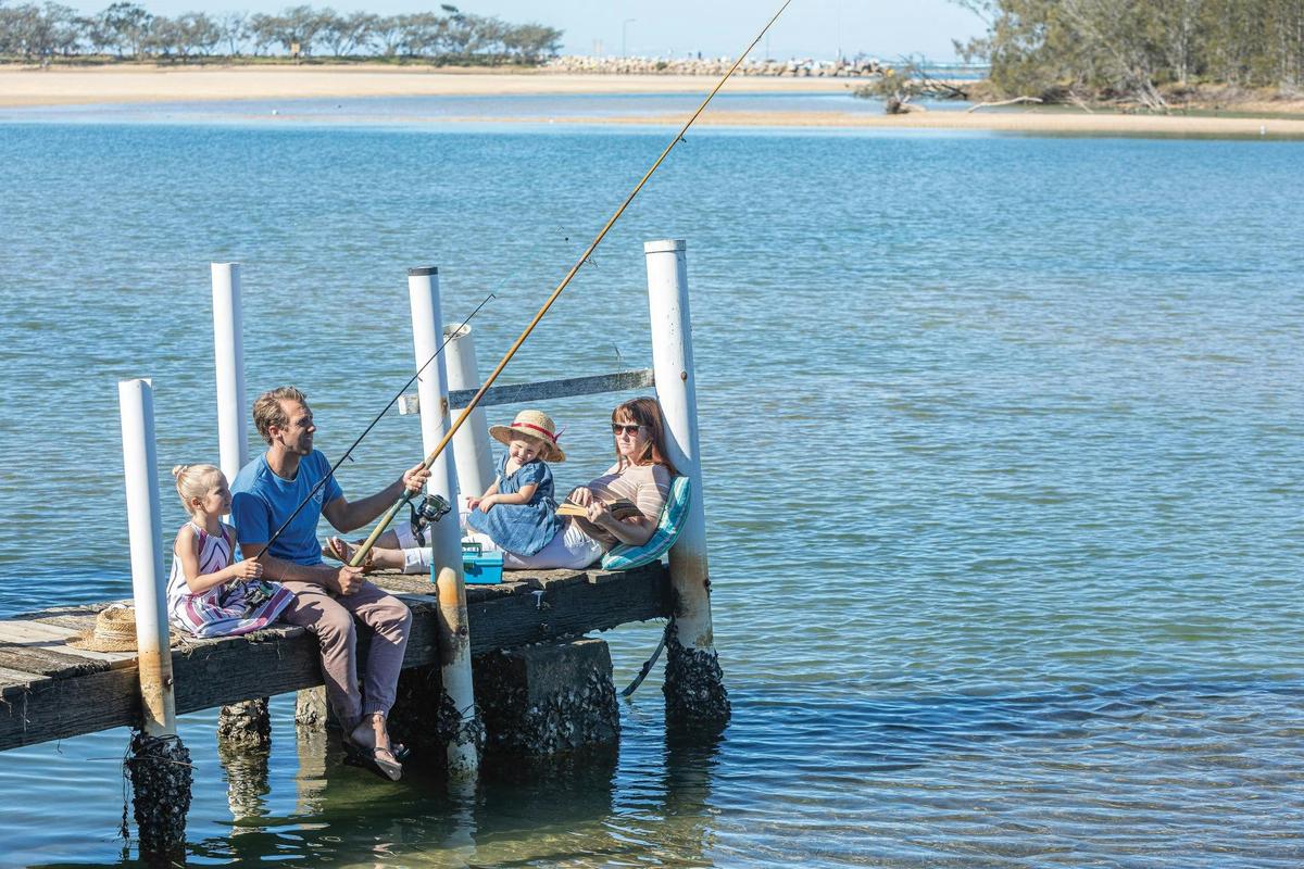 Relaxing with a Rod and a Read on the Nambucca River