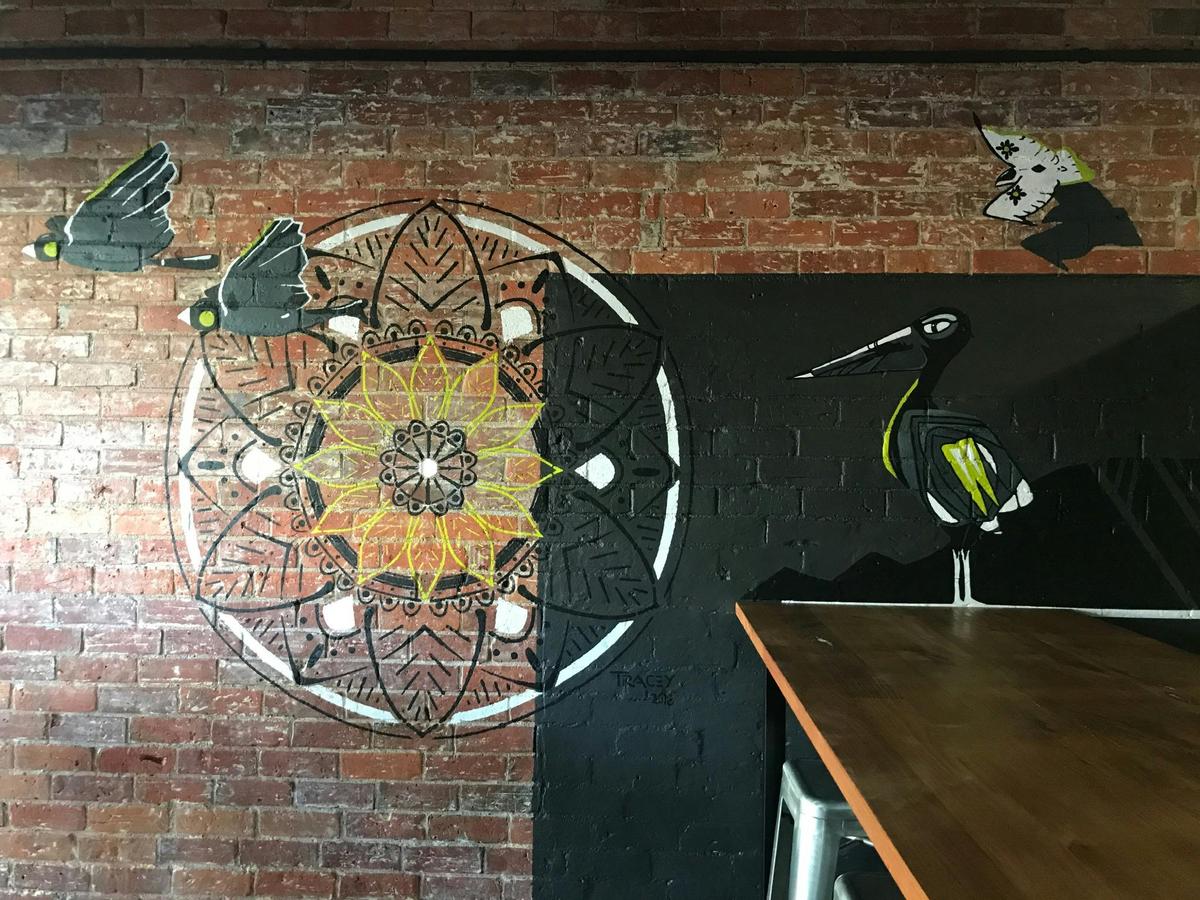 Interior fit out at Earth & Soul Pizza