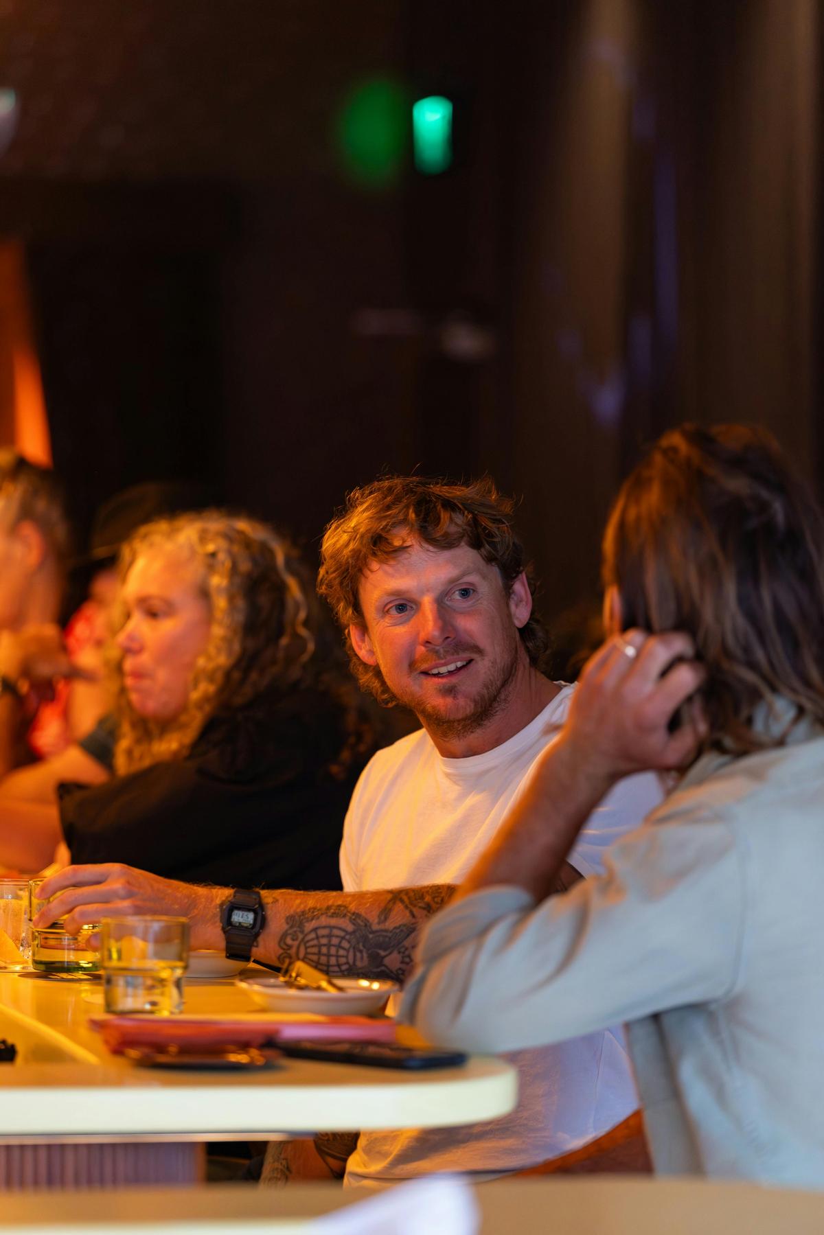 Friends at the bar