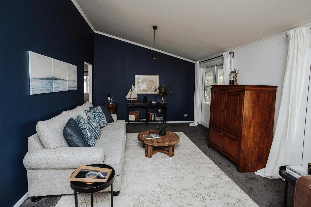 Lounge room with two sitting areas