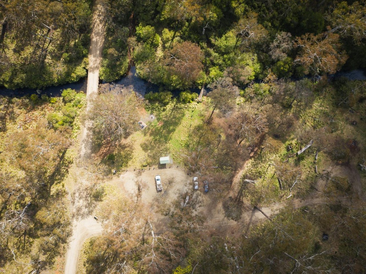 Aerial view, Manning River visitor area