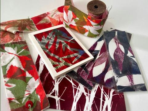 Natural Print & Stitch, Creating a Furoshiki: an Arts Muster workshop