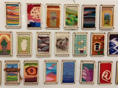 Miniature Woven Tapestry on a Frame: an Arts Muster workshop