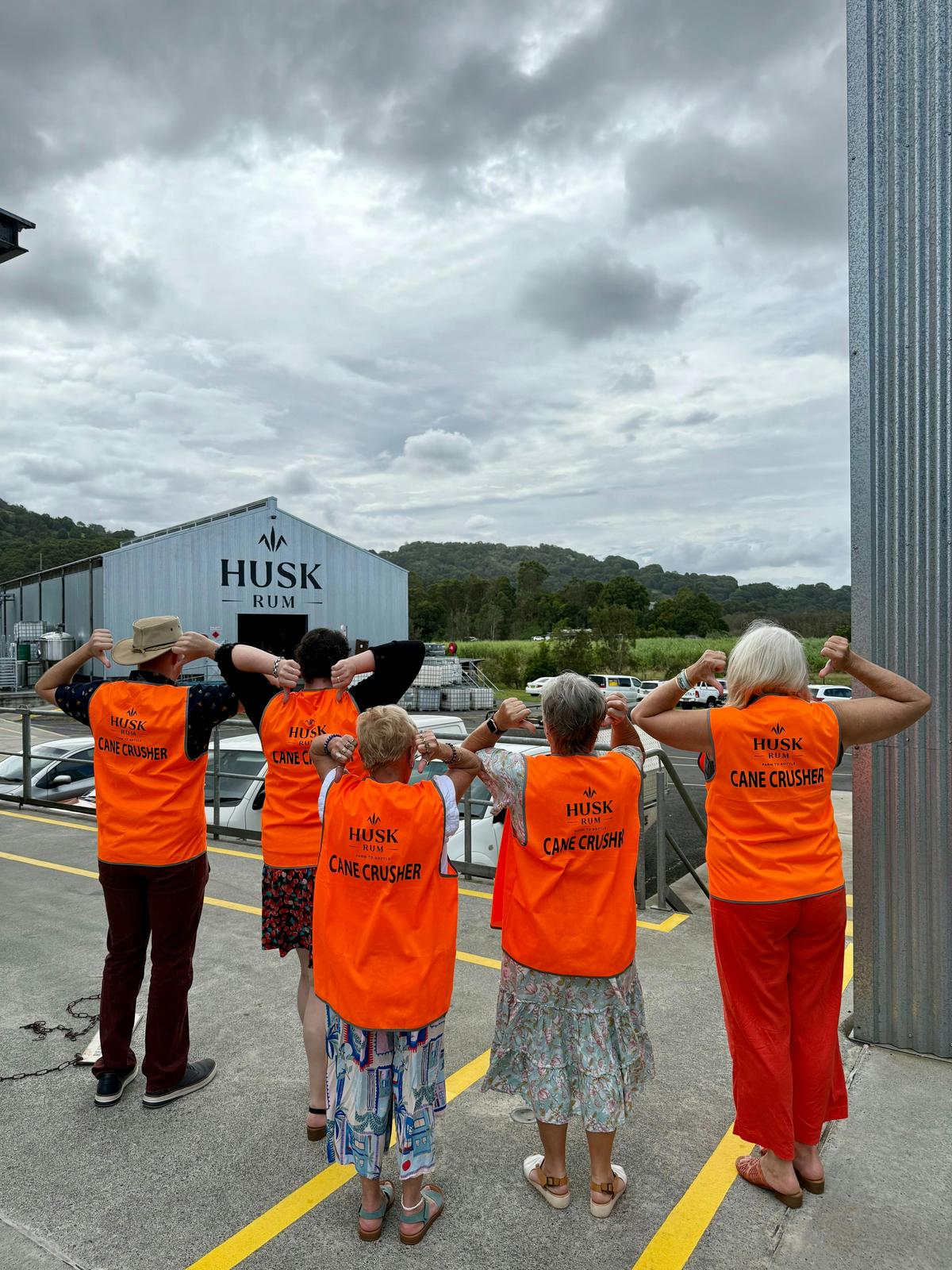 Heading behind the scenes on tour at Husk Farm Distillery!