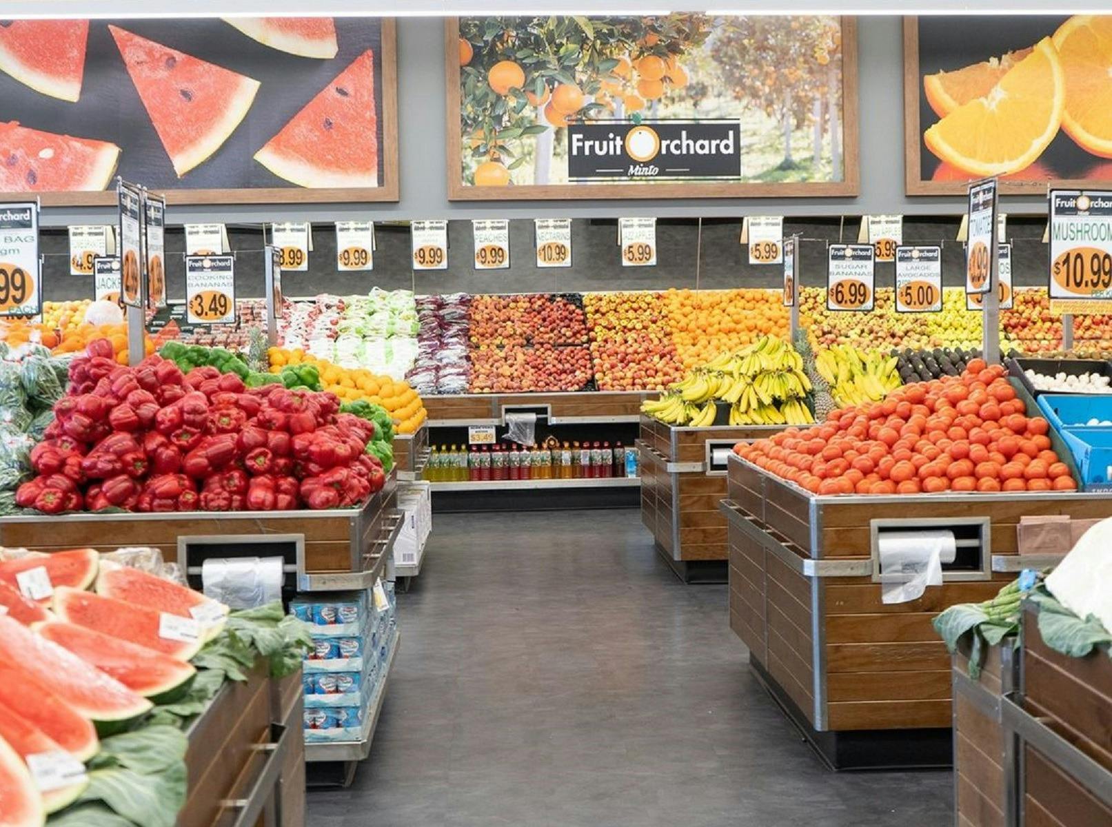 Inside Minto Fruit Orchard at Minto Mall