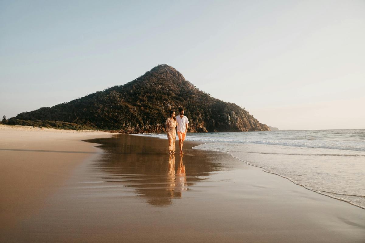 couple on zenith beach