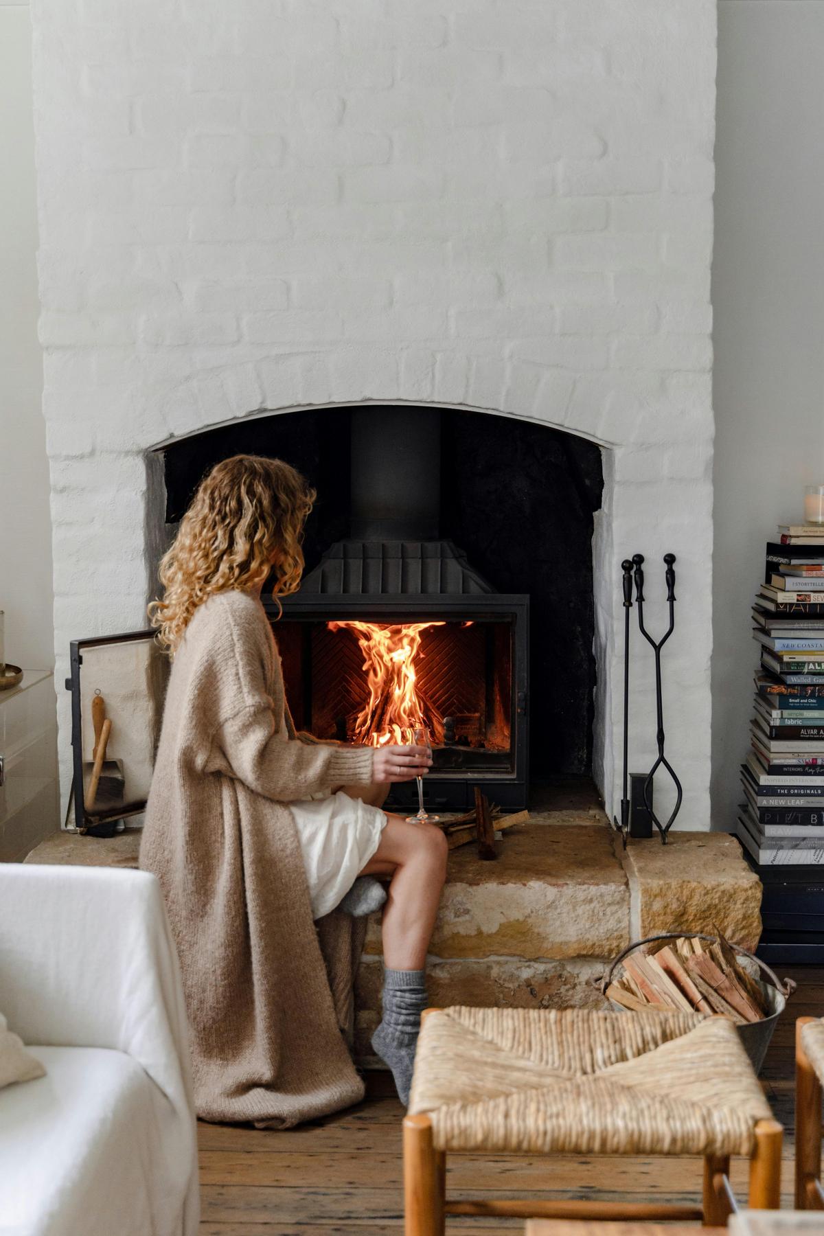 Sanstone fireplace