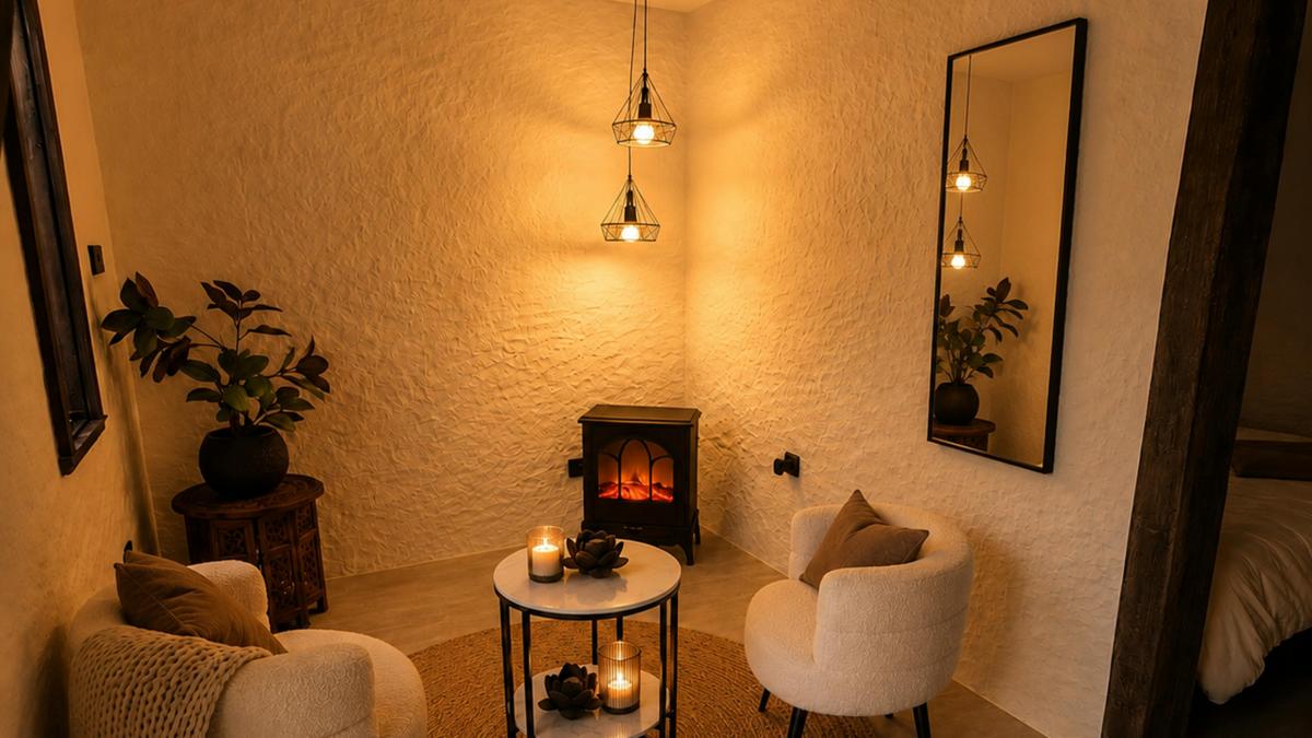 Your private sanctuary awaits. Cozy evenings, warm lighting, and peaceful moments designed for complete relaxation.