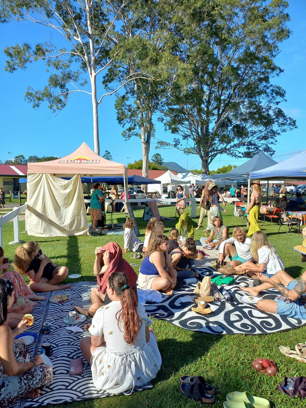 Enjoy the local musicians, morning coffee and breakfast in the sunshine