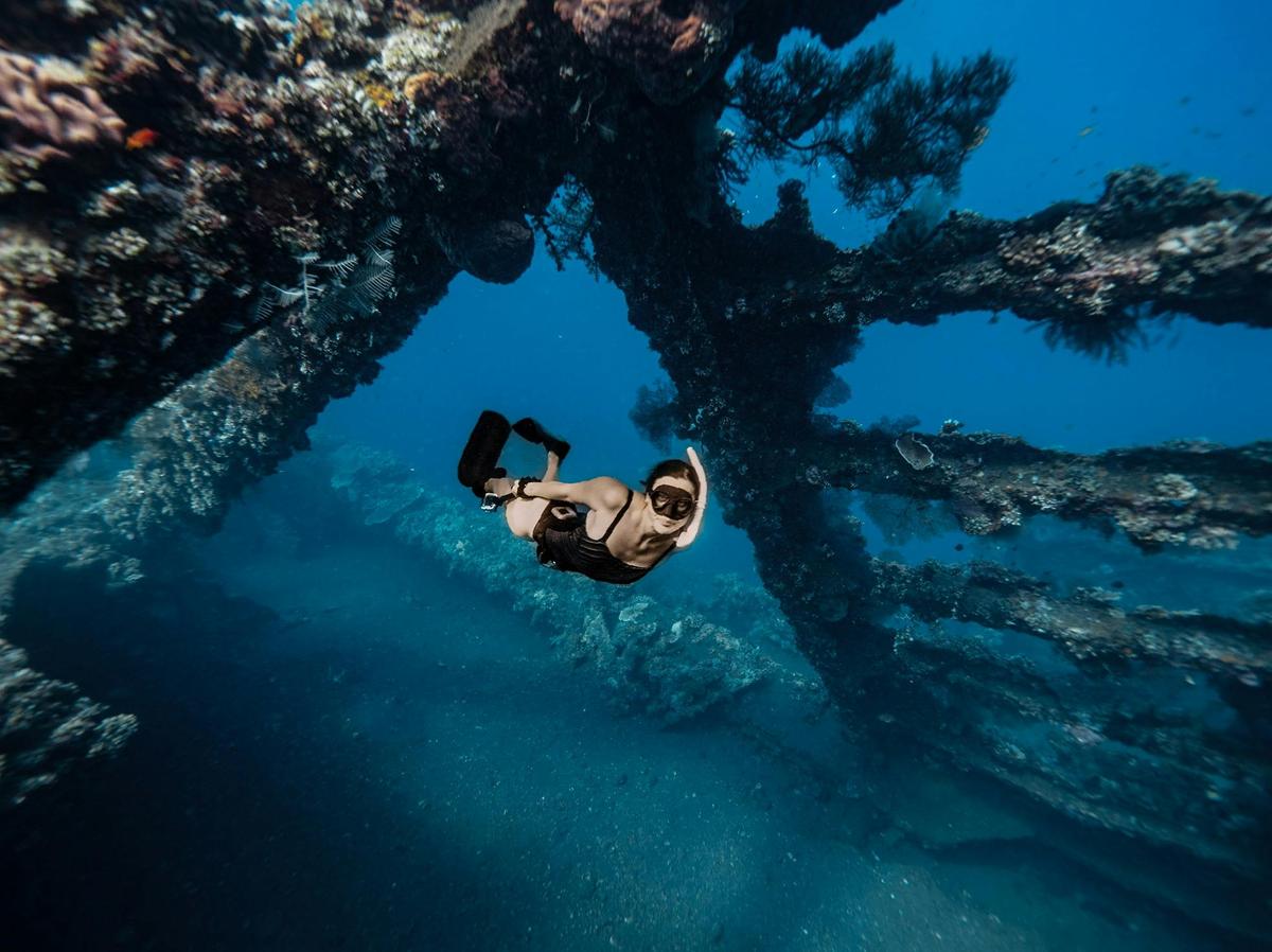 Exploring shipwrecks in Indonesia