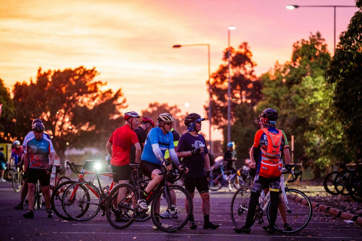 MS Gong Ride - Start time is almost upon us.
