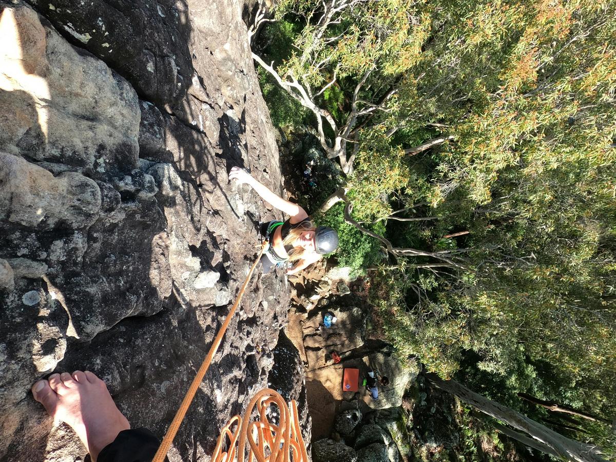 Climbing at Thompsons Point