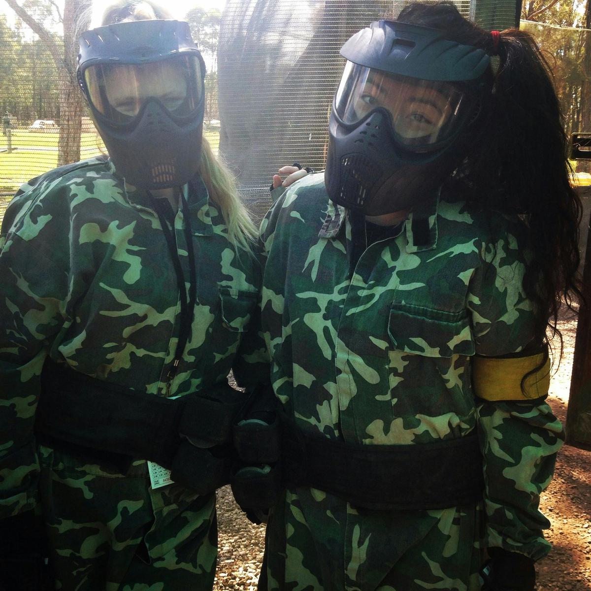 Looking fab ladies @ Ultimate Paintball