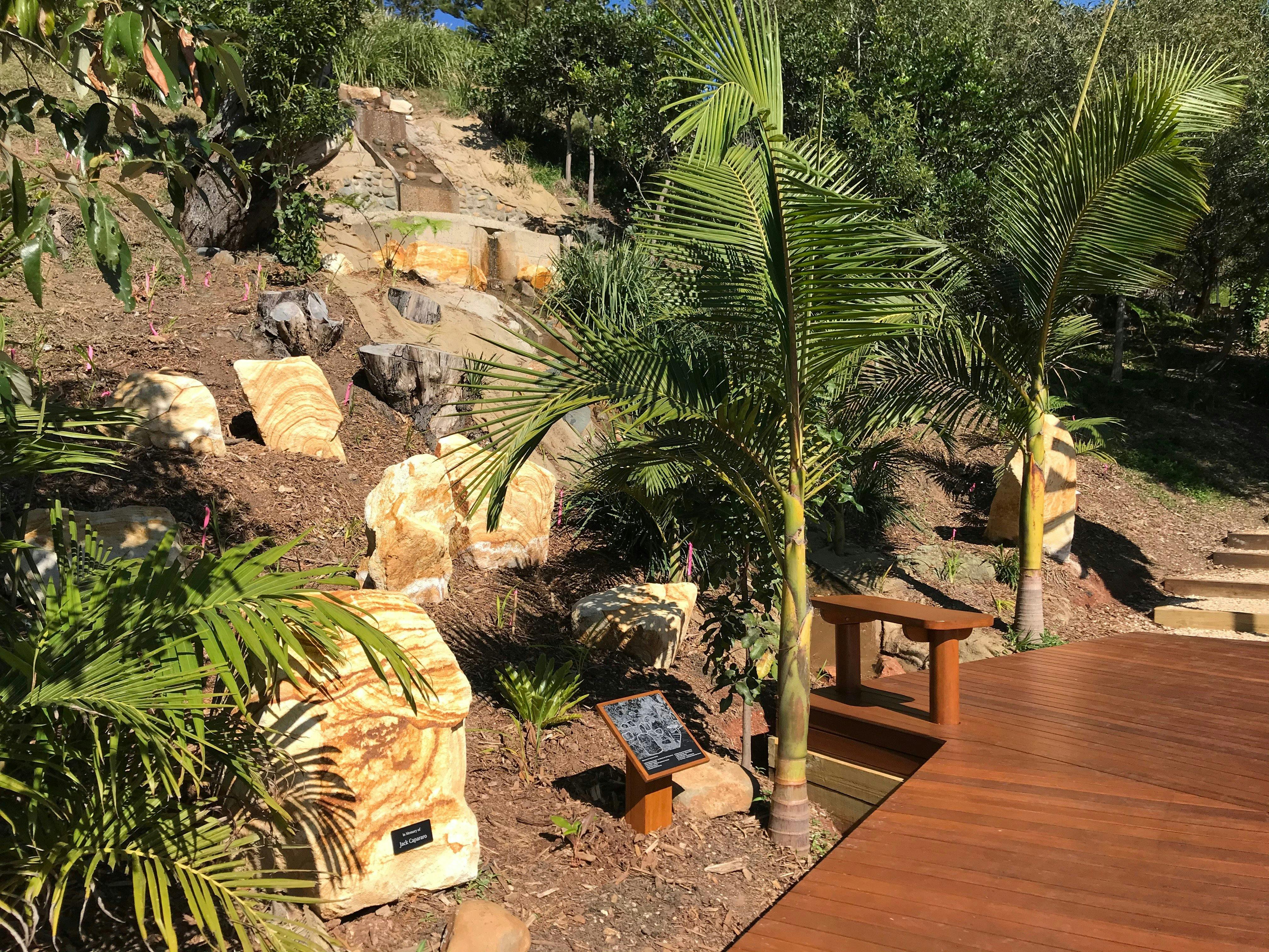 The waterfall is running again.