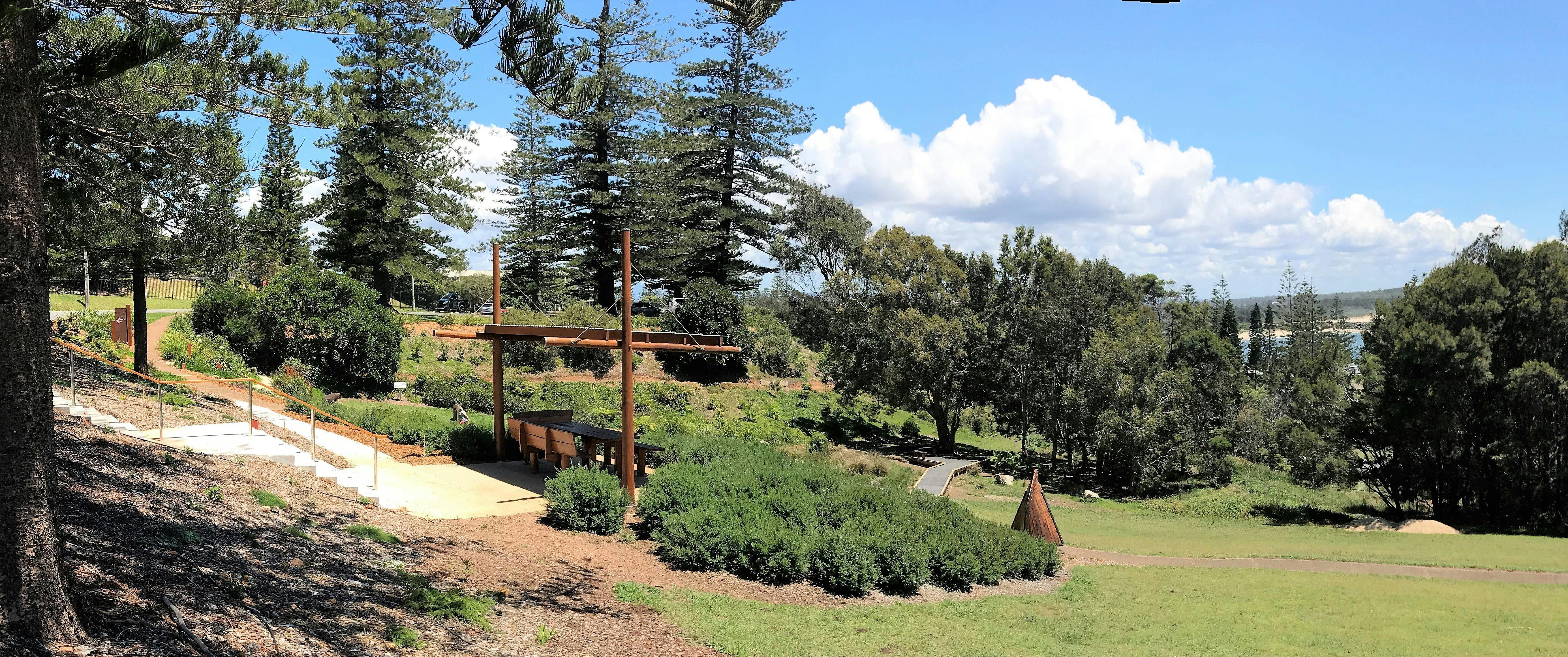 Shelter & front garden.