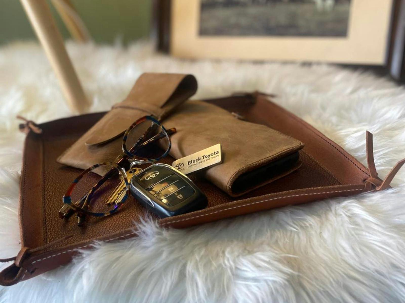 An assortment of leather goods by Matilda Made Leather