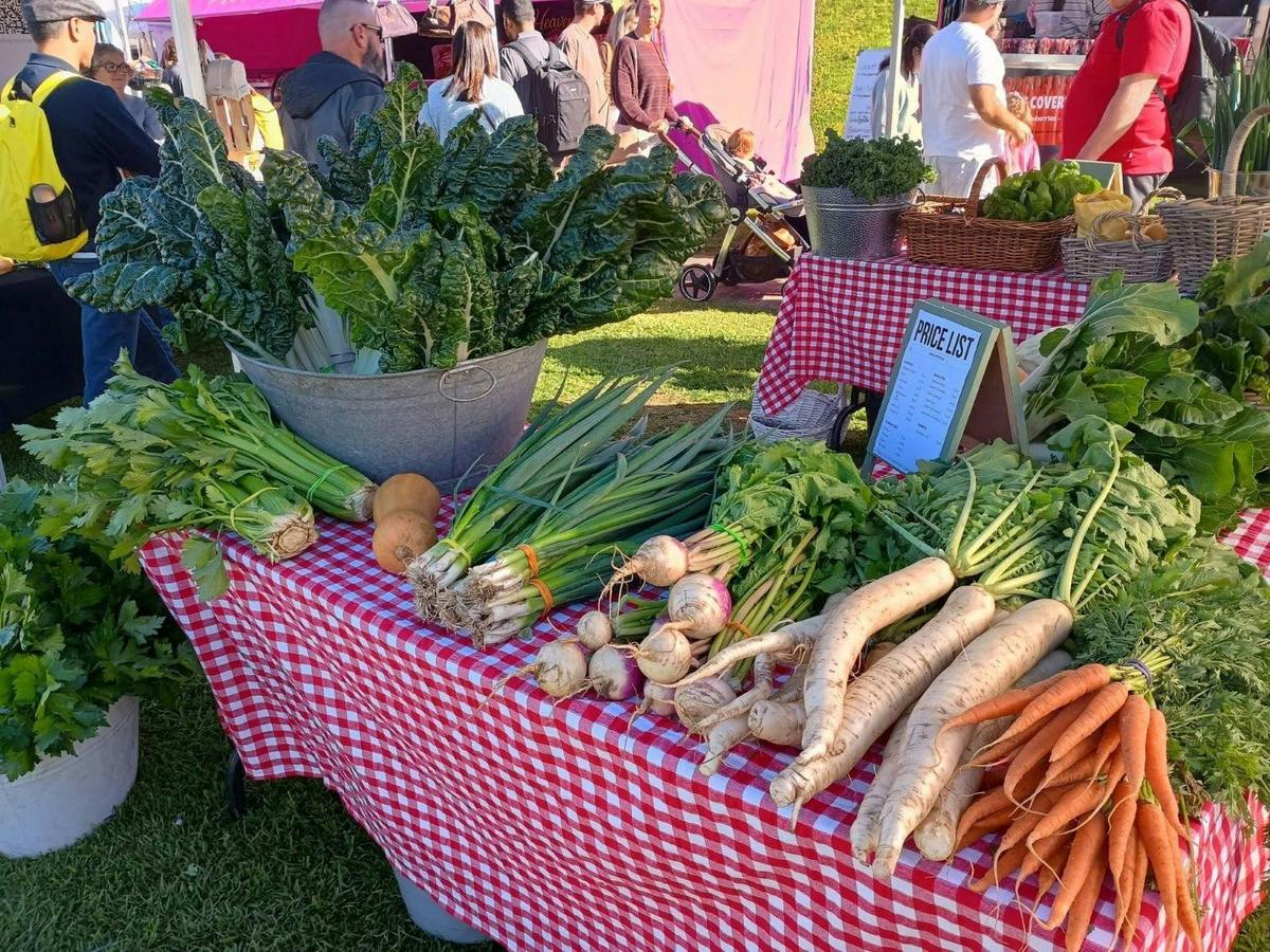various produce at the Nest market
