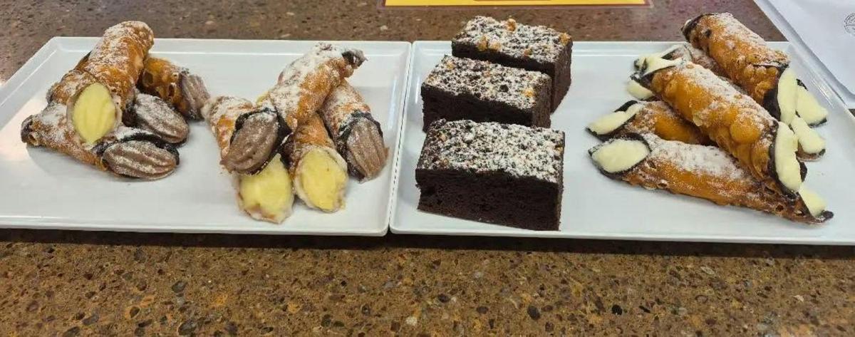 Semifreddo and brownies desserts