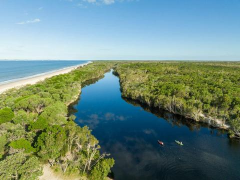 Bribie Island 4WD, Kayak, Beach and WWII Bunker Tour