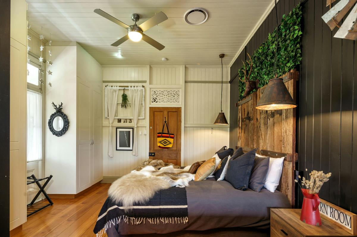 Beautiful master bedroom with a king bed and ensuite.