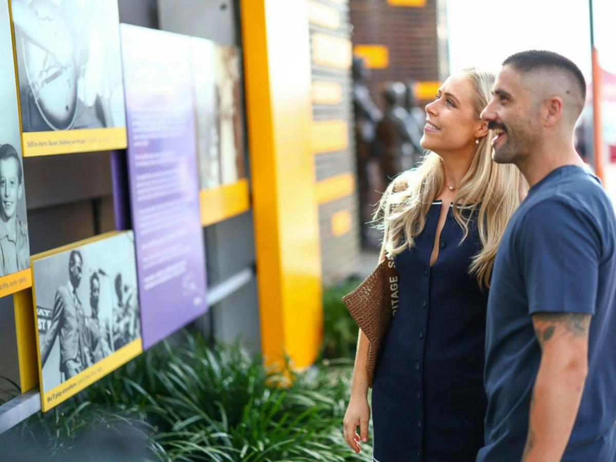 Looking at Bee Gees Wall