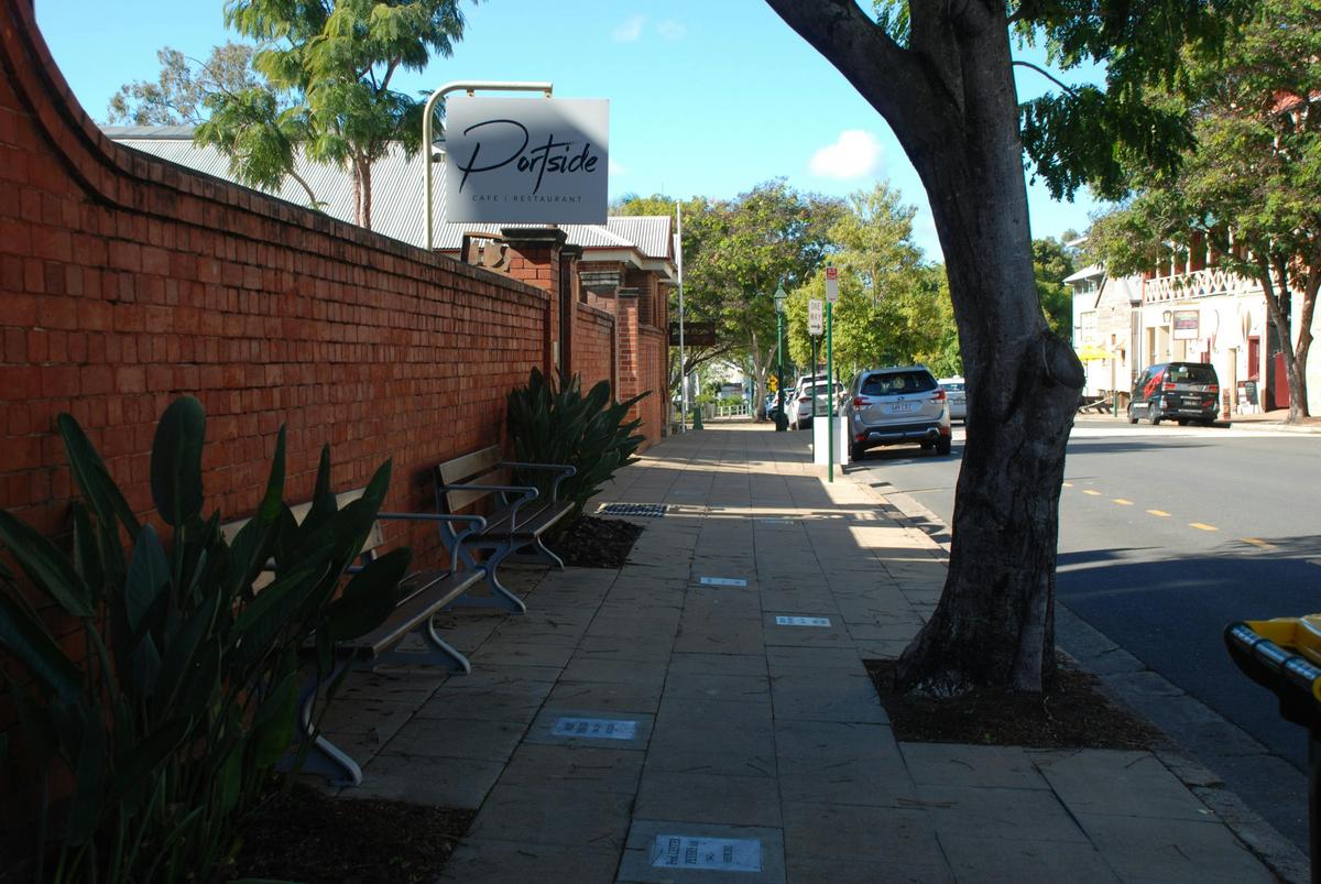 Achivers Walk outside Portside Cafe