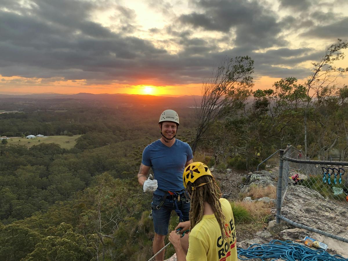 Sunset Abseiling