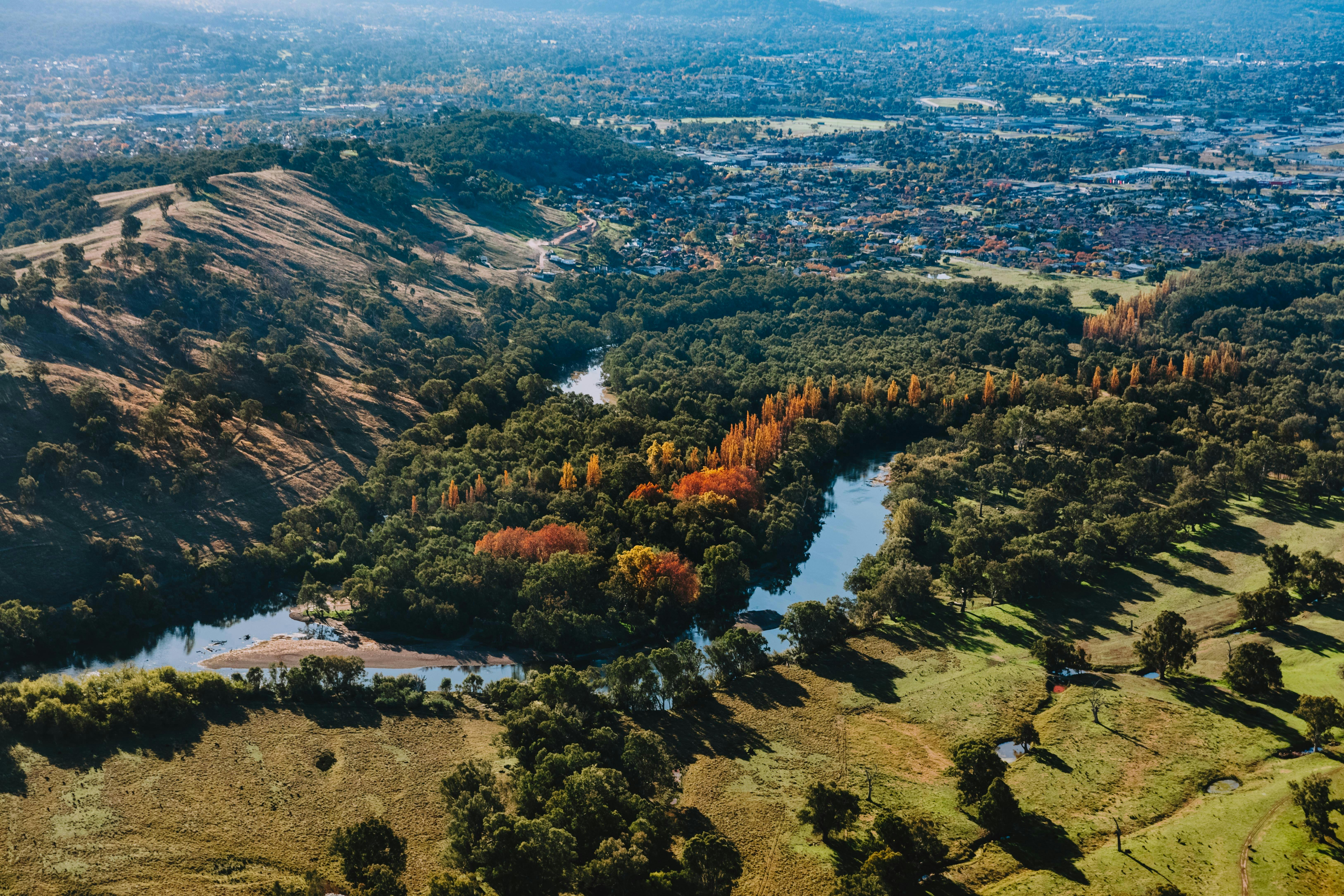 Mungabareena Reserve Aerial Shot